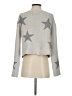 Hippie Rose Stars Silver Pullover Sweater Size S - photo 2