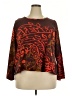 Aller Simplement Brown Long Sleeve Blouse Size 2X - photo 1