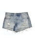 Zara Blue Denim Shorts Size 6 - photo 1