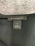 Ann Taylor 100% Polyester Solid Black Casual Dress Size 14 - photo 7