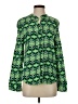 Zara Green Long Sleeve Blouse Size XS - photo 1