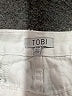 TOBI 100% Cotton White Denim Shorts Size 28 waist - photo 3