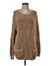 Coincidence & Chance Metallic Brown Pullover Sweater Size S - photo 1