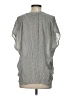 Vince. 100% Silk Houndstooth Silver Gray Short Sleeve Silk Top Size S - photo 2