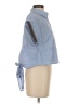 Pinko Stripes Blue Short Sleeve Blouse Size S (estimated) - photo 4
