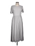 Shein Solid Gray Casual Dress Size L - photo 1