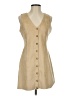 Fab'rik Solid Tan Casual Dress Size S - photo 1