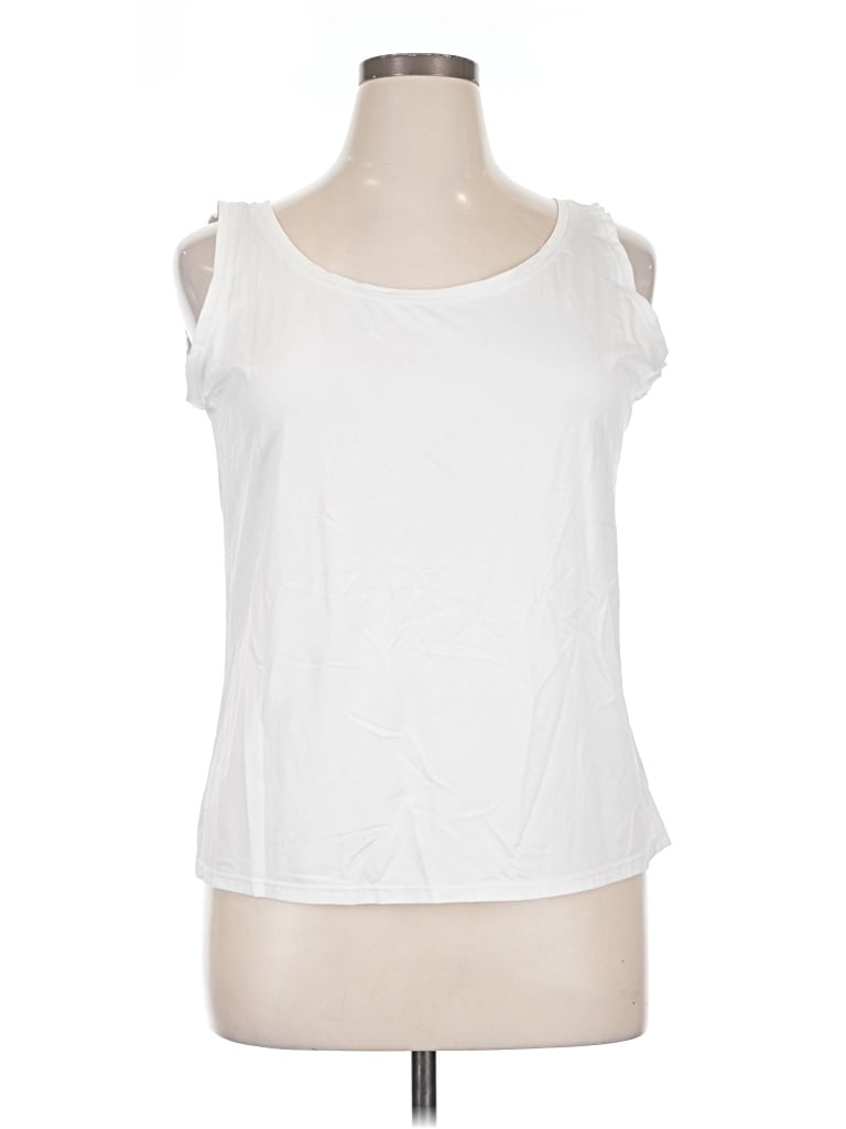 Pre-owned Investments Sleeveless T-shirt In White
