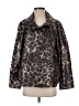 Susan Graver Animal Print Brown Coat Size S - photo 1