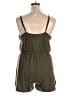 Shein Solid Green Romper Size 1X - photo 2