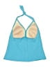 Lands' End Solid Teal Swimsuit Top Size 12 - photo 2