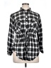 Torrid 100% Rayon Plaid Black Long Sleeve Button-Down Shirt Size 1X Plus (1) - photo 1