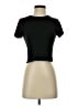 Gaze Black Short Sleeve Turtleneck Size S - photo 1