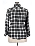 Torrid 100% Rayon Plaid Black Long Sleeve Button-Down Shirt Size 1X Plus (1) - photo 2