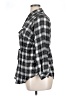 Torrid 100% Rayon Plaid Black Long Sleeve Button-Down Shirt Size 1X Plus (1) - photo 5