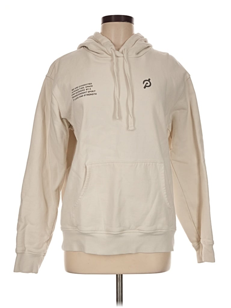 Pre-owned Peloton Pullover Hoodie In Tan