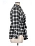 Torrid 100% Rayon Plaid Black Long Sleeve Button-Down Shirt Size 1X Plus (1) - photo 4