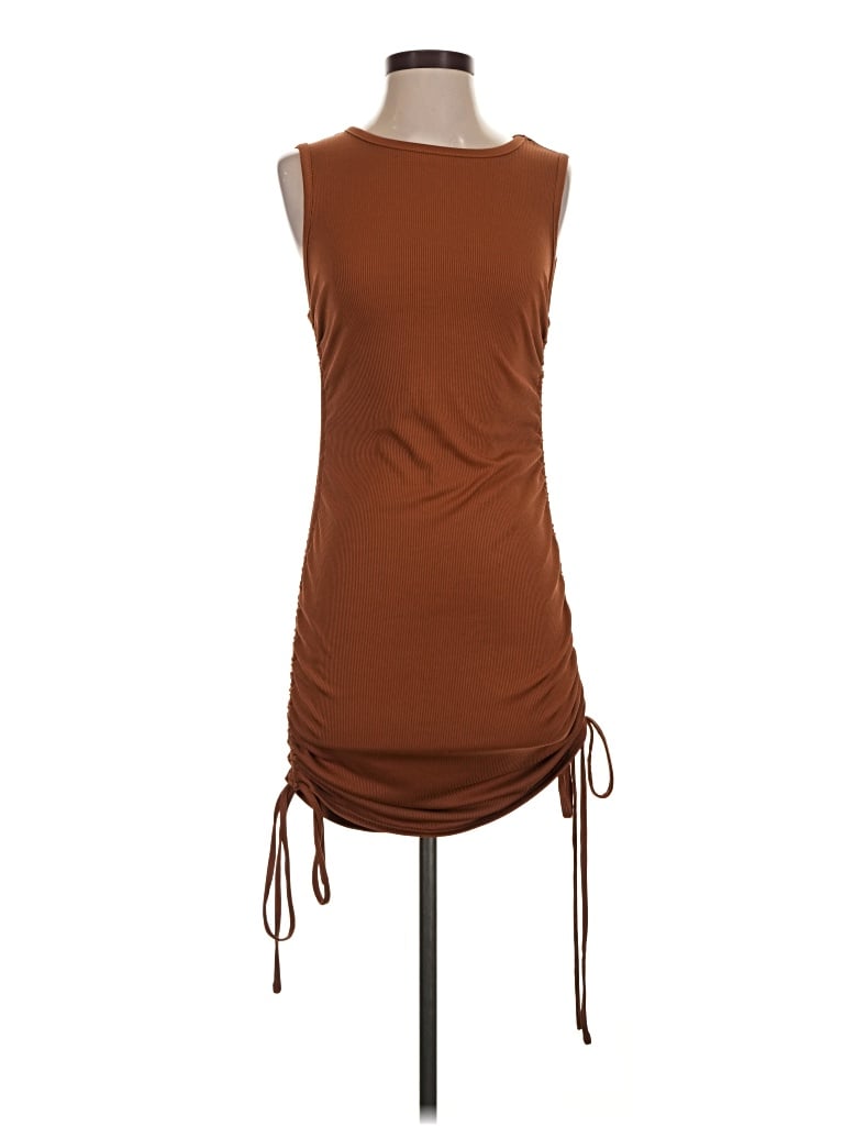 Pre-owned Btfbm Casual Dress In Brown