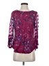 Elle Burgundy 3/4 Sleeve Blouse Size S - photo 1