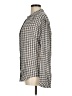 Cloth & Stone Checkered-gingham Gray Long Sleeve Button-Down Shirt Size M - photo 5