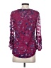 Elle Burgundy 3/4 Sleeve Blouse Size S - photo 2