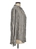 Cloth & Stone Checkered-gingham Gray Long Sleeve Button-Down Shirt Size M - photo 4