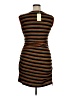 Ramy Brook 100% Polyester Stripes Brown Casual Dress Size XL - photo 2