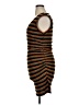 Ramy Brook 100% Polyester Stripes Brown Casual Dress Size XL - photo 5