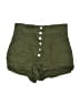 Superdown Solid Green Khaki Shorts Size S - photo 1