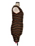 Ramy Brook 100% Polyester Stripes Brown Casual Dress Size XL - photo 4