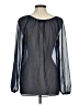 Seven7 100% Polyester Blue Long Sleeve Blouse Size M - photo 2