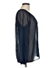 Seven7 100% Polyester Blue Long Sleeve Blouse Size M - photo 4