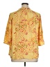 Torrid 100% Rayon Floral Yellow 3/4 Sleeve Blouse Size 1X Plus (1) - photo 2