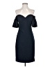Badgley Mischka 100% Polyester Solid Blue Cocktail Dress Size 0 - photo 1