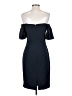 Badgley Mischka 100% Polyester Solid Blue Cocktail Dress Size 0 - photo 2