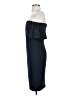 Badgley Mischka 100% Polyester Solid Blue Cocktail Dress Size 0 - photo 5