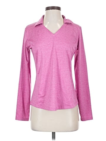 Lady Hagen Long Sleeve Polo (view 1)
