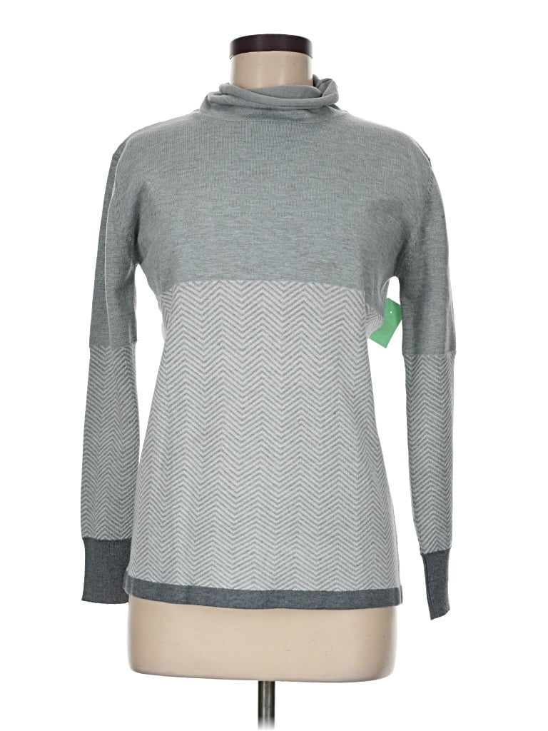 Pre-owned Unbranded Turtleneck Sweater In Gray
