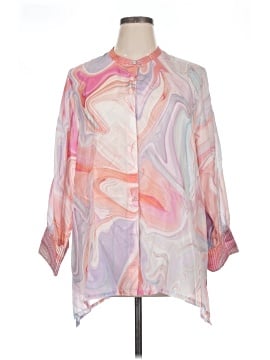 Johnny Was 3/4 Sleeve Silk Top (view 1)