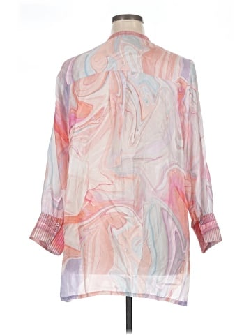 Johnny Was 3/4 Sleeve Silk Top (view 2)