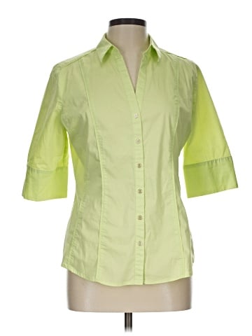 7th Avenue Design Studio New York & Company 3/4 Sleeve Button-Down Shirt (view 1)