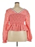 Shein Curve 100% Polyester Pink Long Sleeve Blouse Size 18 Plus (3) - photo 2