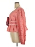 Shein Curve 100% Polyester Pink Long Sleeve Blouse Size 18 Plus (3) - photo 5