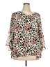 Roz & Ali 100% Polyester Ivory 3/4 Sleeve Blouse Size 3X - photo 1