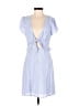 Lulus 100% Rayon Stripes Blue Casual Dress Size S - photo 1
