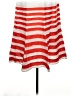 Studio EY 100% Linen Stripes Red Casual Skirt Size S - photo 2