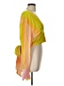 Le Superbe 100% Viscose Color Block Yellow Long Sleeve Blouse Size L - photo 4