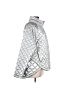 Athleta 100% Nylon Metallic Silver Snow Jacket Size L - photo 4