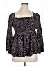 Torrid Purple Long Sleeve Blouse Size 1X Plus (1) - photo 1