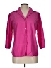 Leggiadro Pink 3/4 Sleeve Button-Down Shirt Size 10 (3) - photo 1